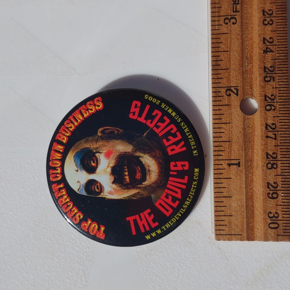 The Devil's Rejects Clown Button Button Pin - image 2